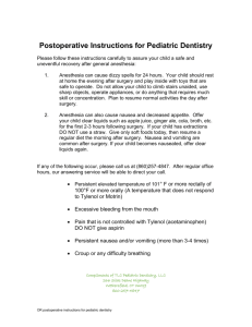 Post Operative Instructions - TLC Pediatric Dentistry, LLC Laura B
