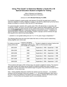 Peer Grade - Reports - Mississippi Department of Education