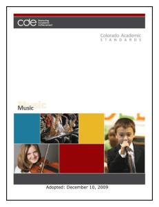 Music - Colorado Department of Education