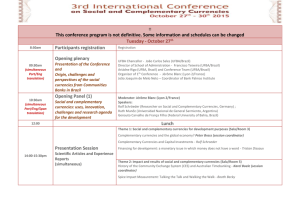 CONFERENCE PROGRAM (complete) - Conference on Social and