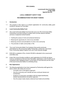 Local Action Fund – Central Area 27th January 2005