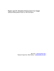 Metadata-Enhanced Imaging Applications