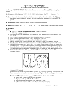 Vascular Lab worksheet - Geriatric Assessment Tool Kit