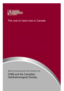 The Cost of Vision Loss in Canada: Full Report (Word)