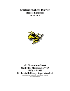 Student Handbook - Starkville School District