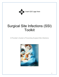 Surgical Site Infections Toolkit