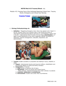 Chapter 5 – Lecture Outline