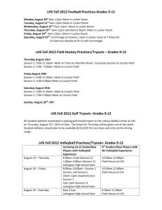 LHS Fall 2012 Football Practices-Grades 9-12