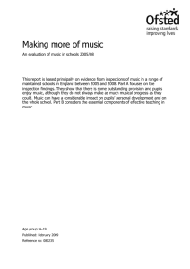 Making more of music - Leicestershire County Council