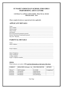 Contract & Application form - Music 2014