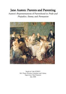 Jane Austen: Parents and Parenting