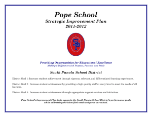 School Improvement Plan - South Panola School District
