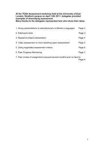 Assessment 12th April - University of Cumbria