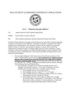 Student Leadership Conference Application