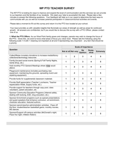 WP PTO Teacher Survey - West Point Public Schools