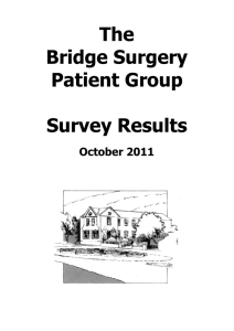 The Bridge Surgery Patient Group Survey Results