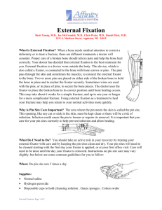 How to Care for an External Fixator