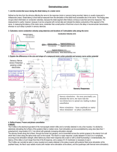 Electrophysiology Lecture