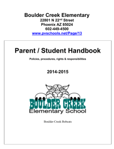 The District Parent Student Handbook is available online at