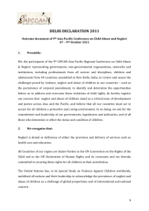 Delhi Declaration 2011 as WORD document