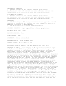 OP - Brain Tumor Resection - M Edwards