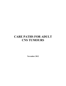 CARE PATHS FOR BRAIN TUMOURS 2012.11 Referenced