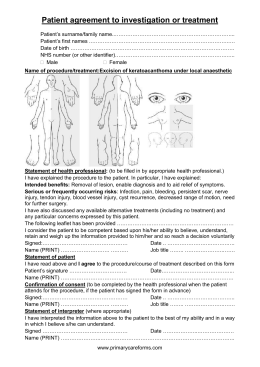 Informed Consent Form