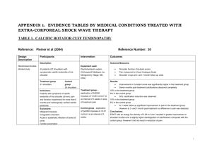 Appendix 1 - Extracorporeal shock wave therapy (ESWT)
