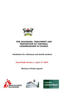 the diagnosis & treatment of visceral leishmaniasis in uganda