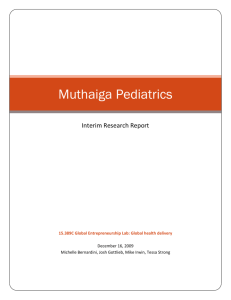 Muthaiga Pediatrics - global health at MIT