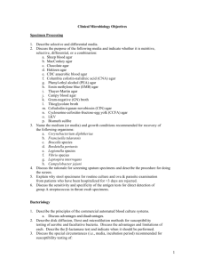 Clinical Microbiology Objectives