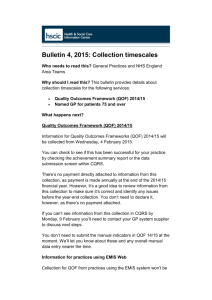 Bulletin 4, 2015: Collection timescales