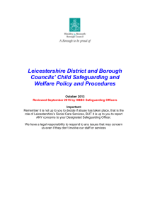 Leicestershire District & Borough Counci`s Children & Vulnerable