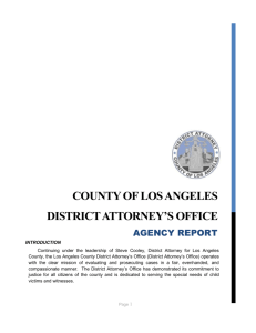 COUNtY OF LOS ANGELES DISTRICT ATTORNEY`S OFFICE