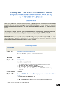 Programme 27th ACP-EU Meeting - Economic and Social Committee
