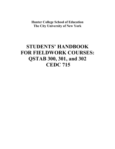 Students Fieldwork Handbook