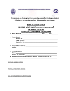 Bonemarrow, Nuclear bone, Radioisotope, ffa Proforma