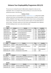 Training Programme Timetable