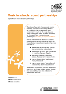 Music in schools sound partnerships case study booklet
