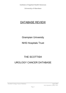 Database Structure - University of Aberdeen