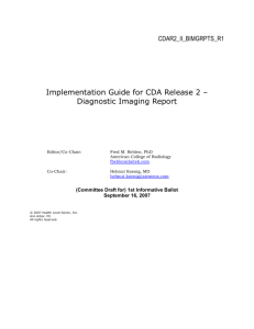 Diagnostic Imaging Report - dicom