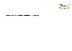 Consultation document - Leigh CE Junior School