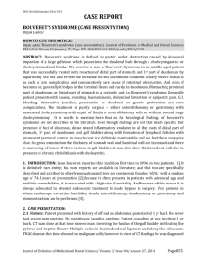 BOUVERET`S SYNDROME (CASE PRESENTATION)