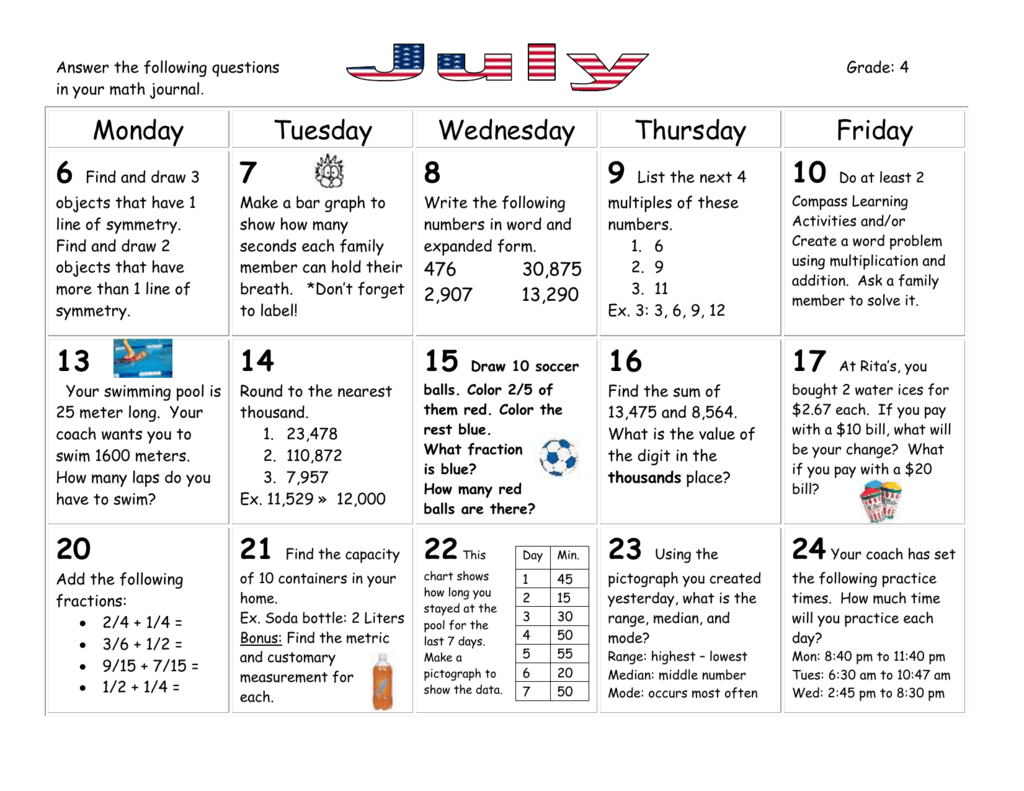 summer-grade-4-math-calendar
