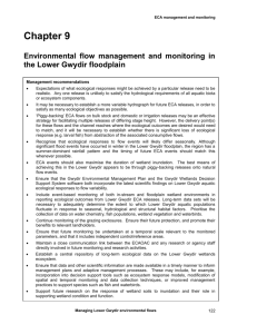 the Lower Gwydir floodplain - Department of the Environment