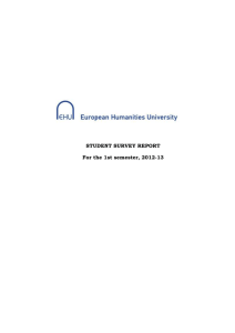 i. survey description - European Humanities University