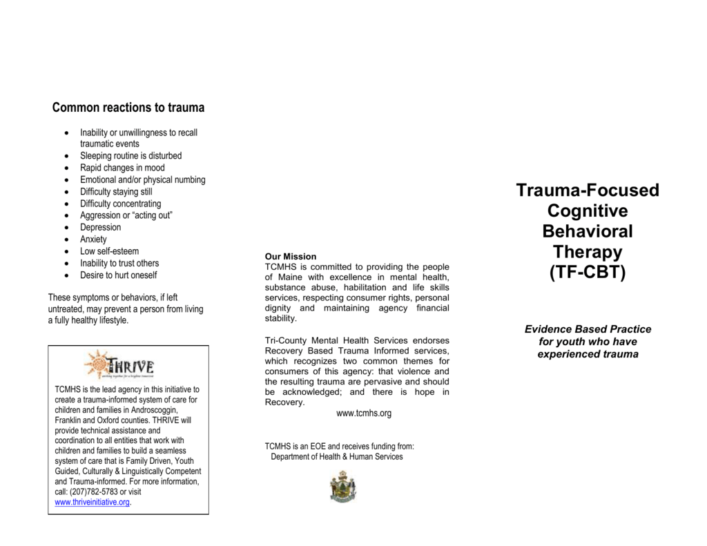 trauma focused cognitive behavioral therapy definition