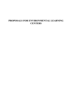 proposal for leadership training environmental center