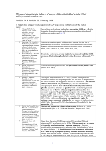 Appendix 7 Analysis of 220 papers/letters that cite the Keller paper