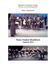 Music Student Handbook - Holyoke Community College